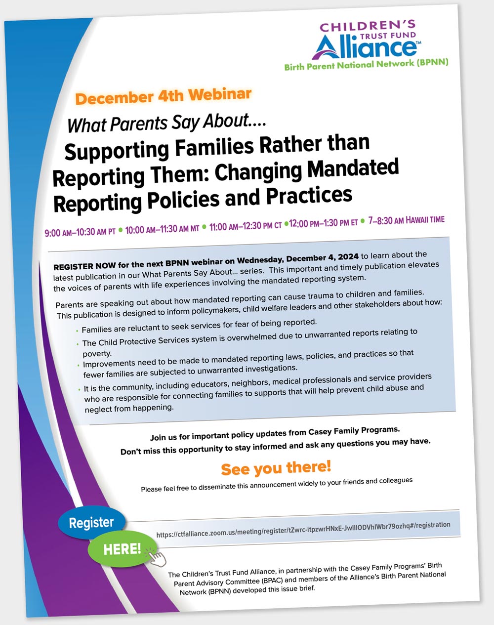 BPNN Mandatory Reporting Webinar Flyer