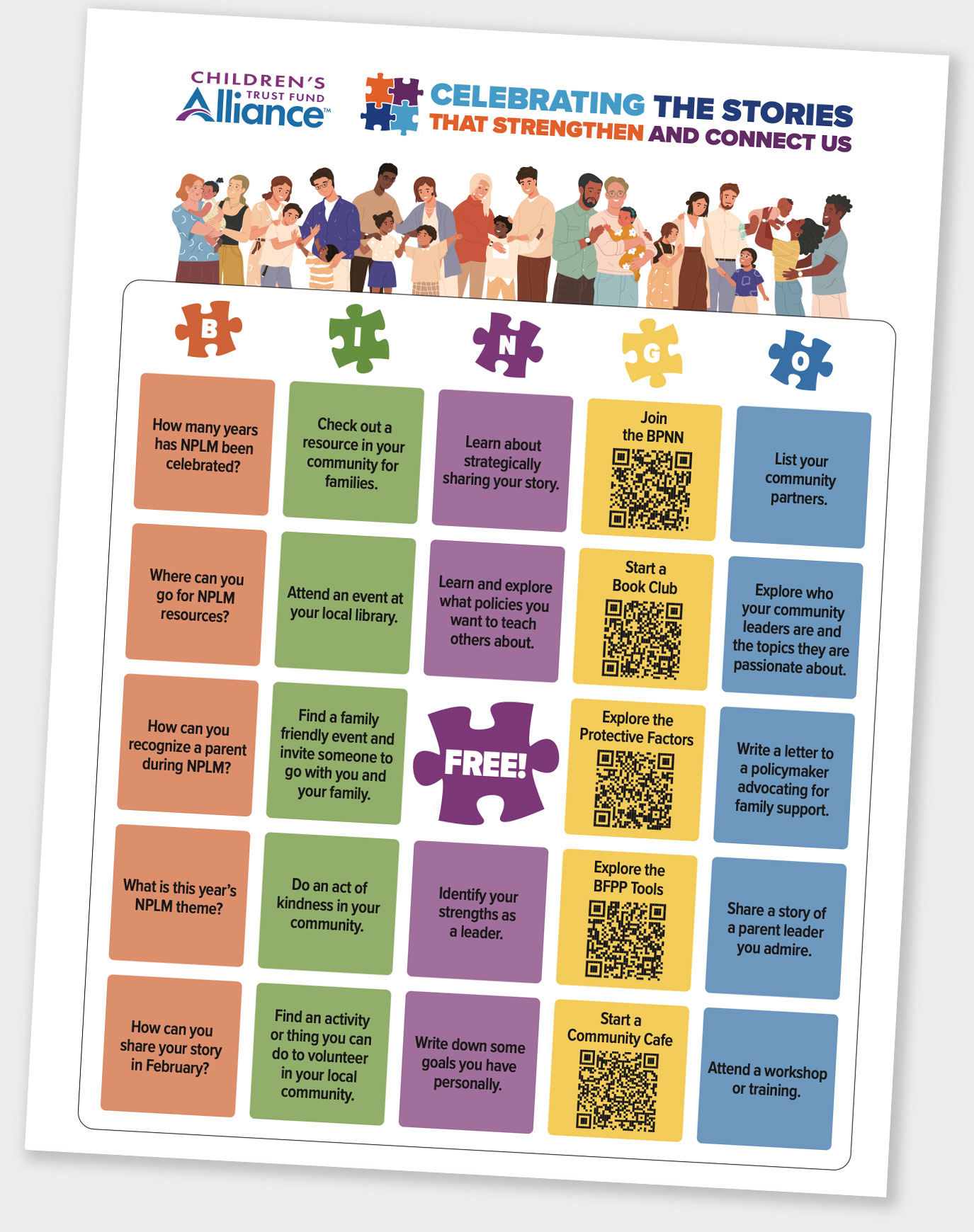 NPLM Bingo Card