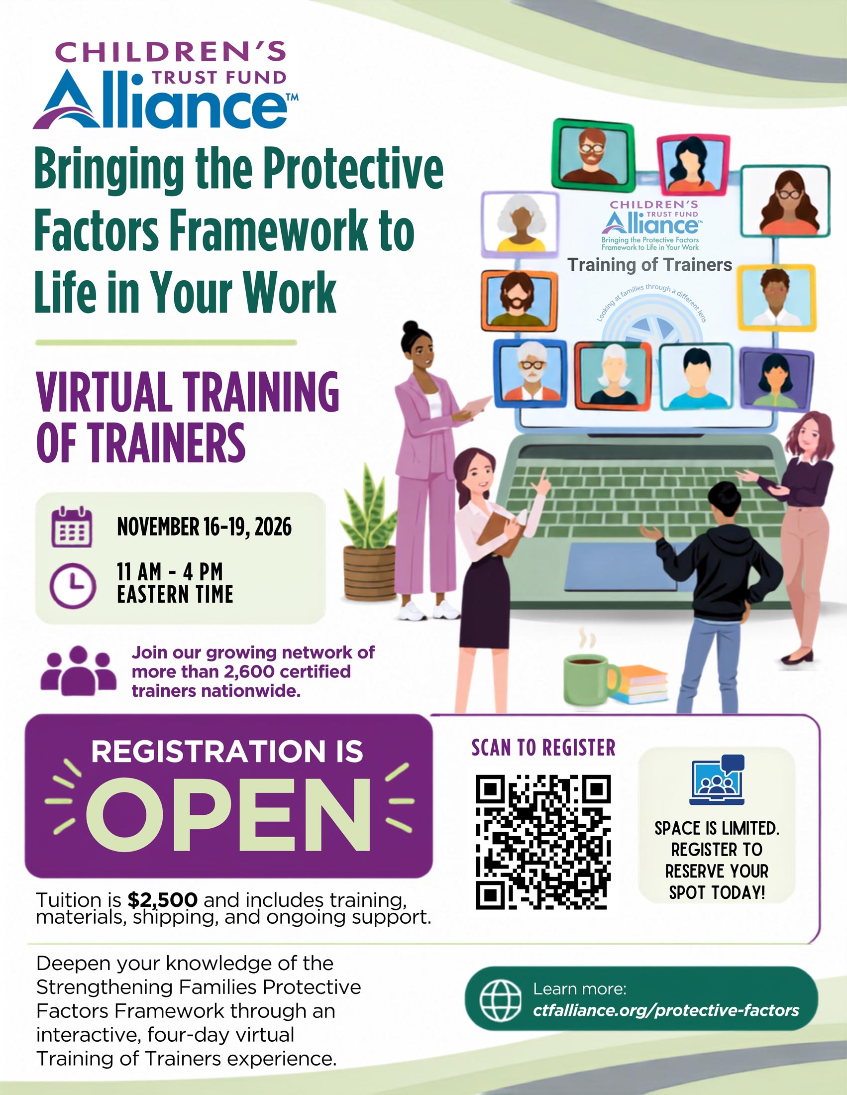 November 16-19 Virtual Training of Trainers Flyer 2026 November 16-19 Virtual Training of Trainers Flyer 2026